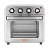 VEVOR 7-IN-1 Air Fryer Toaster Oven, 18L Convection Oven, 1700W Stainless Steel Toaster Ovens Countertop Combo with Grill, Pizza Pan, Gloves, 6 Slices