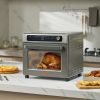 VEVOR 12-IN-1 Air Fryer Toaster Oven, 25L Convection Oven, 1700W Stainless Steel Toaster Ovens Countertop Combo with Grill, Pizza Pan, Gloves, 12 Slic