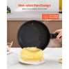 17 Piece Pots and Pans Set Granite Nonstick Kitchen Cookware Induction Black