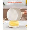 19 Piece Pots and Pans Set Granite Nonstick Kitchen Cookware Induction White