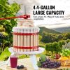 VEVOR Fruit Wine Press, 4.75 Gallon/18L, Solid Wood Basket with 8 Blocks, Manual Juice Maker, Cider Apple Grape Tincture Vegetables Honey Olive Oil Ma