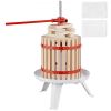 VEVOR Fruit Wine Press, 4.75 Gallon/18L, Solid Wood Basket with 8 Blocks, Manual Juice Maker, Cider Apple Grape Tincture Vegetables Honey Olive Oil Ma