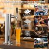 VEVOR Kegerator Tower Kit, Single Tap Beer Conversion Kit, Stainless Steel Keg Beer Tower Dispenser with Dual Gauge CGA320 Regulator & D-System Keg Co