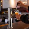 VEVOR Kegerator Tower Kit, Single Tap Beer Conversion Kit, Stainless Steel Keg Beer Tower Dispenser with Dual Gauge CGA320 Regulator & D-System Keg Co