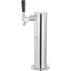 VEVOR Kegerator Tower Kit, Single Tap Beer Conversion Kit, Stainless Steel Keg Beer Tower Dispenser with Dual Gauge CGA320 Regulator & D-System Keg Co