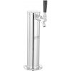 VEVOR Kegerator Tower Kit, Single Tap Beer Conversion Kit, Stainless Steel Keg Beer Tower Dispenser with Dual Gauge CGA320 Regulator & D-System Keg Co
