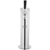 VEVOR Kegerator Tower Kit, Single Tap Beer Conversion Kit, Stainless Steel Keg Beer Tower Dispenser with Dual Gauge CGA320 Regulator & D-System Keg Co