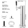 VEVOR Single Faucet Draft Beer Tower Dispenser, Stainless Steel Keg Beer Tower, Kegerator Tower Kit with Pre-Assembled Tubing and Self-Closing Faucet