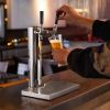 VEVOR Kegerator Tower Kit, Dual Taps Beer Conversion Kit, Stainless Steel Keg Beer Tower Dispenser with Dual Gauge CGA320 Regulator & D-System Keg Cou