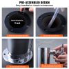 VEVOR Dual Taps Draft Beer Tower Dispenser, Stainless Steel Keg Beer Tower, Kegerator Tower Kit with Pre-Assembled Tubing and Self-Closing Faucet Shan
