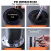 VEVOR Triple Taps Draft Beer Tower Dispenser, Stainless Steel Keg Beer Tower, Kegerator Tower Kit with Pre-Assembled Tubing and Self-Closing Faucet Sh