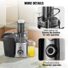 VEVOR Juicer Machine, 1000W Motor Centrifugal Juice Extractor, Easy Clean Centrifugal Juicers, Big Mouth Large 3" Feed Chute for Fruits and Vegetables