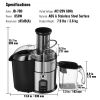 VEVOR Juicer Machine, 850W Motor Centrifugal Juice Extractor, Easy Clean Centrifugal Juicers, Big Mouth Large 3" Feed Chute for Fruits and Vegetables,