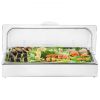 Countertop Food Serving Display Container Condiment Dispenser Tray with Lid