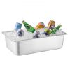 Countertop Food Serving Display Container 5 Pan Condiment Dispenser with Lid