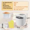 VEVOR Bread Maker, 19-in-1 2LB Dough Machine, Nonstick Ceramic Pan Automatic Breadmaker with Gluten Free Setting, Whole Wheat Bread Making, Digital, P