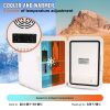 Vevor Mini Fridge,10L/12 Can Luxury Skin Care Refrigerator,  Small Beverage Fridges for Bedroom Office Dorm Car Travel,  AC/DC Cooler & Heat for Foods