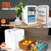 VEVOR Mini Fridge, 20L Skincare Fridges with Temper Control Touch Screen, Portable Small Beverage Refrigerator for Bedroom Office Car Dorm, AC/DC Cool