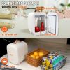 Vevor Mini Skin Care Fridge, 4 L/6 Can Cute Makeup Fridge for Cosmetics Beverage Fruit Milk, AC/DC Cooler & Warmer, Mute Tiny Refrigerator for Bedroom