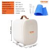 Vevor Mini Skin Care Fridge, 4 L/6 Can Cute Makeup Fridge for Cosmetics Beverage Fruit Milk, AC/DC Cooler & Warmer, Mute Tiny Refrigerator for Bedroom