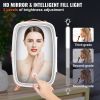 Vevor Mini Fridge for Bedroom, 6L Luxury Skin Care Fridges with Mirror and LED Light, AC/DC Cosmetic Fridge for Office Dorm Car, Small Makeup Refriger