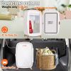 Vevor Mini Fridge for Bedroom, 6L Luxury Skin Care Fridges with Mirror and LED Light, AC/DC Cosmetic Fridge for Office Dorm Car, Small Makeup Refriger