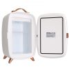 Vevor Mini Fridge for Bedroom, 6L Luxury Skin Care Fridges with Mirror and LED Light, AC/DC Cosmetic Fridge for Office Dorm Car, Small Makeup Refriger