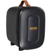 Vevor Mini Fridge, 4 Liter/6 Can Small Refrigerator for Beverage Skincare & Cosmetic, AC/DC Cooler & Warmer, Mute Portable Tiny Fridge for Bedroom Off