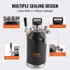 VEVOR Beer Growler Tap System, 128Oz 4L Mini Keg, 304 Stainless Steel Pressurized Beer Growler, Keg Growler with Pressure Display, CO2 Regulator Fauce