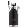 VEVOR Beer Growler Tap System, 128Oz 4L Mini Keg, 304 Stainless Steel Pressurized Beer Growler, Keg Growler with Pressure Display, CO2 Regulator Fauce