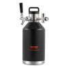 VEVOR Beer Growler Tap System, 128Oz 4L Mini Keg, 304 Stainless Steel Pressurized Beer Growler, Keg Growler with Pressure Display, CO2 Regulator Fauce