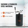 VEVOR Beer Growler Tap System, 170Oz 5L Mini Keg, 304 Stainless Steel Pressurized Beer Growler, Keg Growler with Pressure Display, CO2 Regulator Fauce