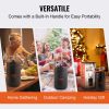 VEVOR Beer Growler Tap System, 170Oz 5L Mini Keg, 304 Stainless Steel Pressurized Beer Growler, Keg Growler with Pressure Display, CO2 Regulator Fauce