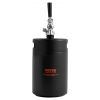 VEVOR Beer Growler Tap System, 170Oz 5L Mini Keg, 304 Stainless Steel Pressurized Beer Growler, Keg Growler with Pressure Display, CO2 Regulator Fauce