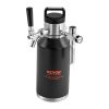 VEVOR Beer Growler Tap System, 64Oz 1.89L Mini Keg, 304 Stainless Steel Pressurized Beer Growler, Keg Growler with Pressure Display, CO2 Regulator Fau