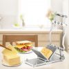 VEVOR Cheese Cutter With Wire 1 cm & 2 cm Cheeser Butter Cutting Blade Replaceable Cheese Slicer Wire, Aluminum Alloy Commercial Cheese Slicer with 30