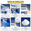 VEVOR 110V Commercial Ice Shaver Crusher 441LBS/H with 11LBS Hopper, 300W Tabletop Electric Snow Cone Maker 320 RPM Rotate Speed Perfect For Parties E