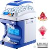 VEVOR 110V Commercial Ice Shaver Crusher 441LBS/H with 11LBS Hopper, 300W Tabletop Electric Snow Cone Maker 320 RPM Rotate Speed Perfect For Parties E