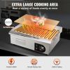 VEVOR Commercial Electric Griddle, 21", 1600W Countertop Flat Top Grill, Stainless Steel Teppanyaki Grill with Iron Cooking Plate, 122-572℉ Adjustable