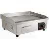 VEVOR Commercial Electric Griddle, 21", 1600W Countertop Flat Top Grill, Stainless Steel Teppanyaki Grill with Iron Cooking Plate, 122-572℉ Adjustable