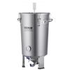 VEVOR 304 Stainless Steel Kettle, 8 GALLON Beer Brew Fermentor, Brew Bucket Fermentor for Brewing, Home Brewing Supplies with Base, Kettle Stock Pot I