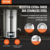 VEVOR Electric Brewing System, 8 GALLON Brewing Stock Pot, All-in-One Home Beer Brewer, 304 Stainless Steel Brewing Supplies with Panel, Includes Glas