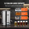 VEVOR Electric Brewing System, 8 GALLON Brewing Stock Pot, All-in-One Home Beer Brewer, 304 Stainless Steel Brewing Supplies with Panel, Includes Glas