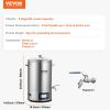 VEVOR Electric Brewing System, 8 GALLON Brewing Stock Pot, All-in-One Home Beer Brewer, 304 Stainless Steel Brewing Supplies with Panel, Includes Glas