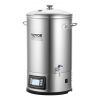 VEVOR Electric Brewing System, 8 GALLON Brewing Stock Pot, All-in-One Home Beer Brewer, 304 Stainless Steel Brewing Supplies with Panel, Includes Glas