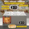 VEVOR 110V Commercial Food Warmer 1x1/3GN and 4x1/6GN, 5-Pan Stainless Steel Bain Marie 13.7 Quart Capacity,1500W Steam Table 15cm/6inch Deep, Electri
