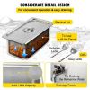 VEVOR 110V Commercial Food Warmer 1x1/3GN and 4x1/6GN, 5-Pan Stainless Steel Bain Marie 13.7 Quart Capacity,1500W Steam Table 15cm/6inch Deep, Electri