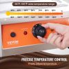 VEVOR Chocolate Tempering Machine, 17.6 Lbs 2 Tanks Chocolate Melting Pot TEMP Control 86~185℉, 1500W Stainless Steel Electric Commercial Food Warmer