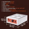 VEVOR Chocolate Tempering Machine, 17.6 Lbs 2 Tanks Chocolate Melting Pot TEMP Control 86~185℉, 1500W Stainless Steel Electric Commercial Food Warmer