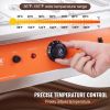 VEVOR Chocolate Tempering Machine, 26.5 Lbs 3 Tanks Chocolate Melting Pot TEMP Control 86~185℉, 1500W Stainless Steel Electric Commercial Food Warmer
